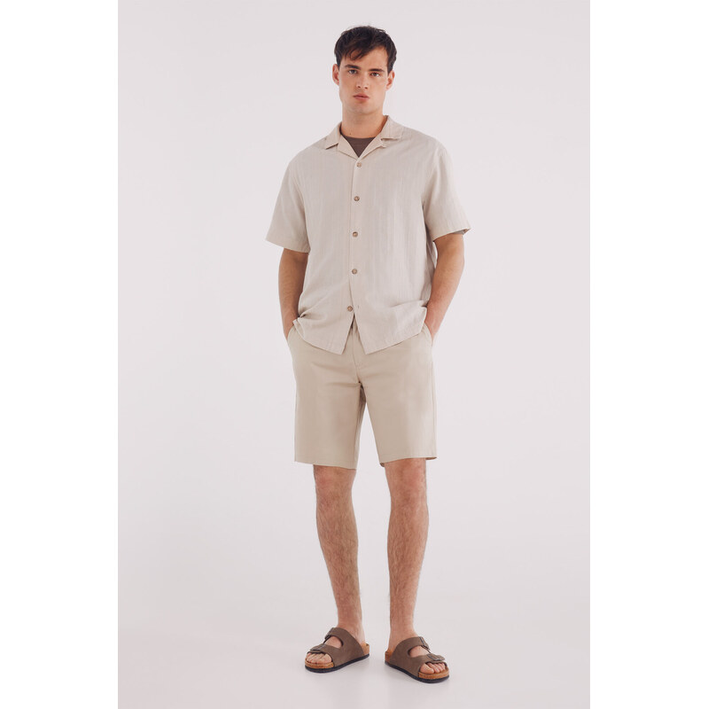 SPRINGFIELD Comfort Fit bermudy z ľahkého materiálu 68523039