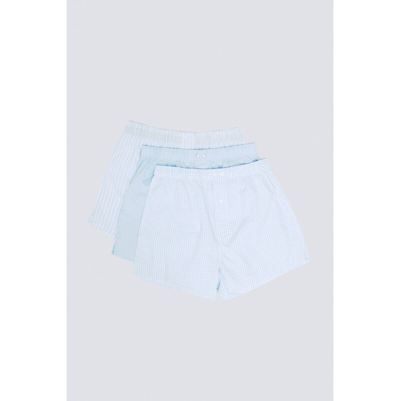 SPRINGFIELD 3-balenie vzorovaných popelínových trenírok 68523121