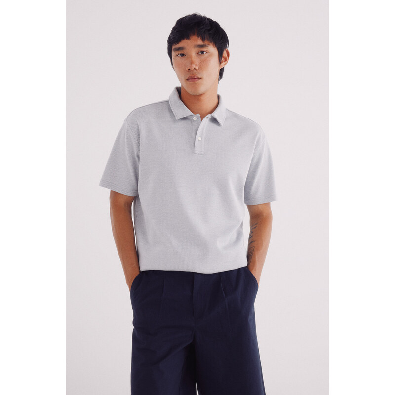 SPRINGFIELD Pánske štruktúrované polo tričko 68523166