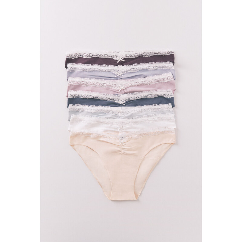 womensecret 7-balenie klasických čipkovaných nohavičiek 68524231