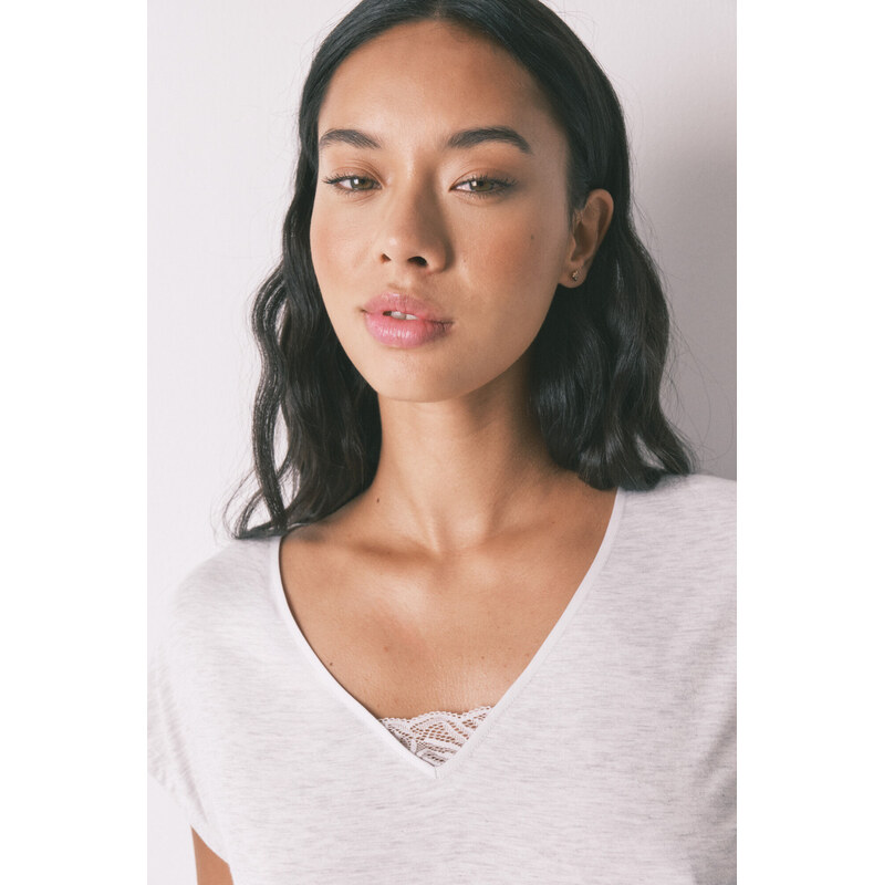 womensecret Sivé Capri pyžamo zo Soft Touch viskózy 68524328