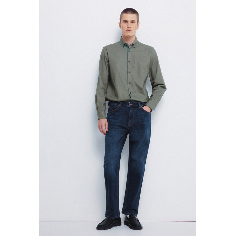 SPRINGFIELD Tmavé Straight Fit džínsy 68524429