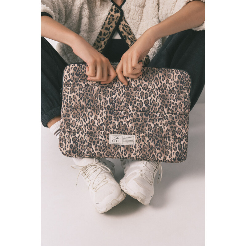 womensecret Nylonový obal na počítač s leopardím vzorom 68524530