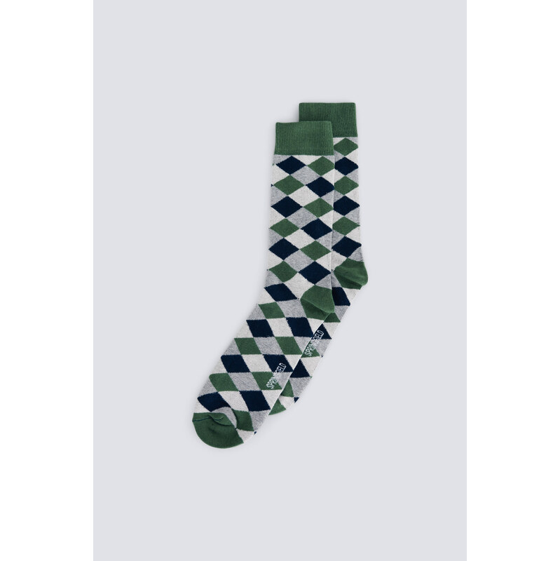 SPRINGFIELD Pánske ponožky s kosoštvorcovým vzorom 68524564