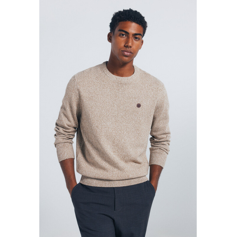 SPRINGFIELD Pánsky jednofarebný sveter 68524591