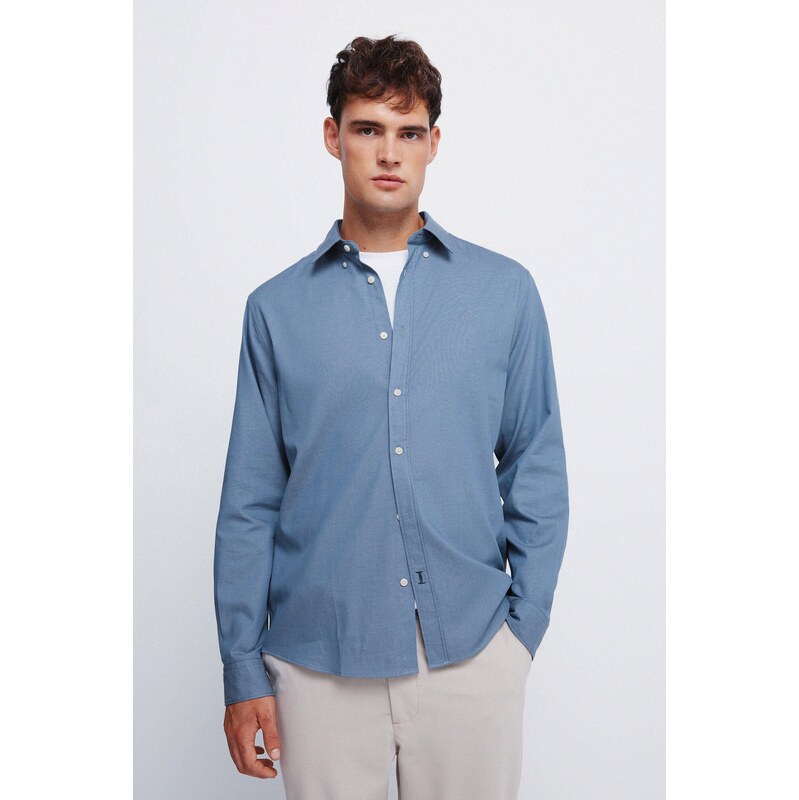 SPRINGFIELD Pánska dvojtónová štruktúrovaná košeľa 68524601