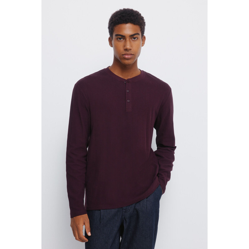 SPRINGFIELD Pánske tričko so zapínaním na gombíky 68524600