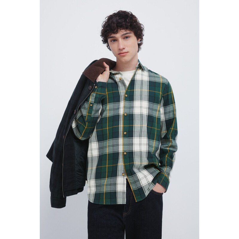 SPRINGFIELD Pánska košeľa s tartanovým vzorom 68524605