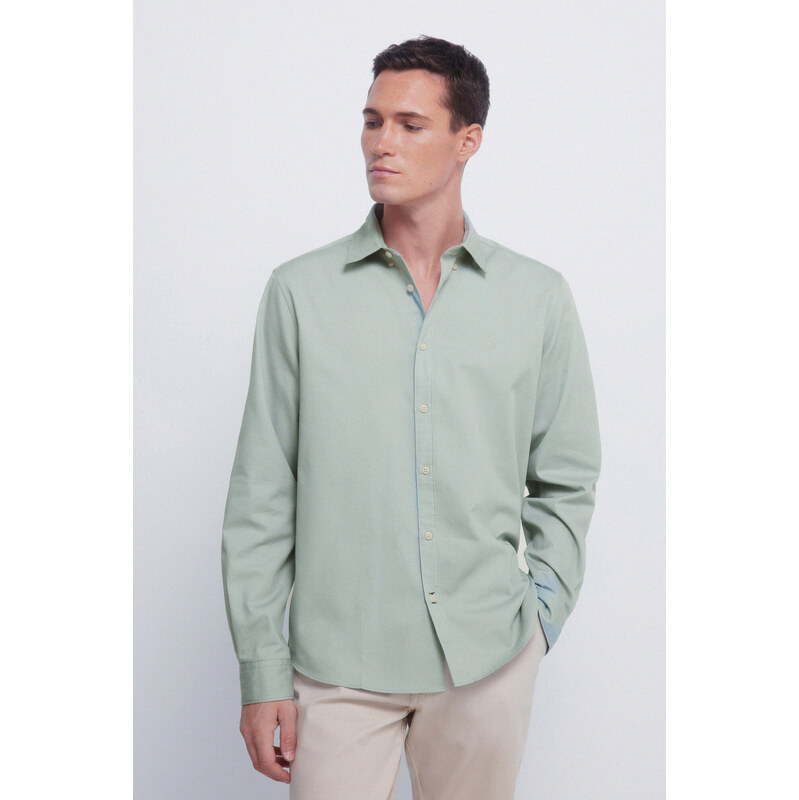 SPRINGFIELD Pánska dvojtónová štruktúrovaná košeľa 68524602