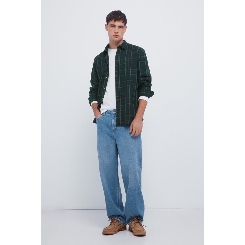 SPRINGFIELD Pánska košeľa s tartanovým vzorom 68524604