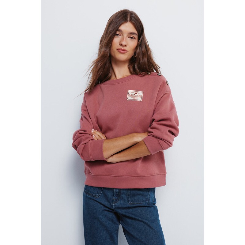 SPRINGFIELD Dámska mikina s detailom výšivky 68524646