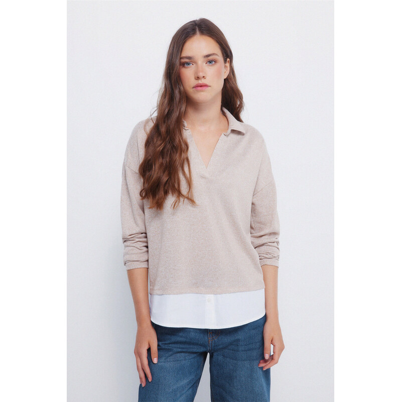 SPRINGFIELD Dámske polo tričko z džersejového materiálu 68524674