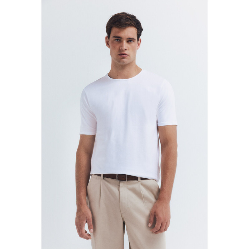 SPRINGFIELD Pánske jednofarebné tričko 68524767