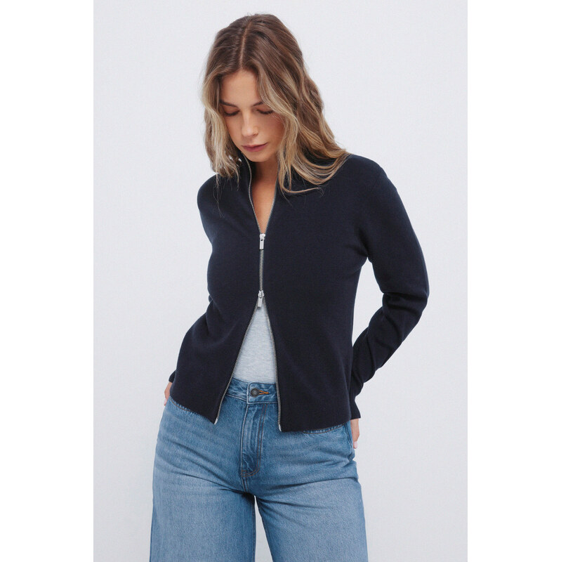 SPRINGFIELD Dámsky kardigán so zapínaním na zips 68524818