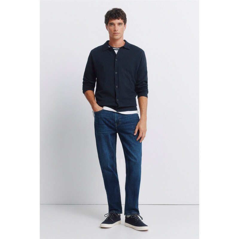 SPRINGFIELD Tmavé pánske Slim Fit džínsy 68524945