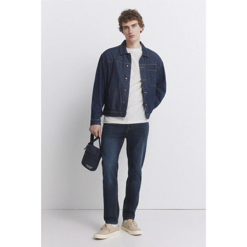 SPRINGFIELD Tmavé pánske Slim Fit džínsy 68524948