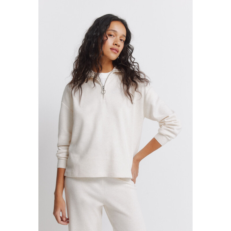 SPRINGFIELD Dámska mikina so zapínaním na zips 68524963