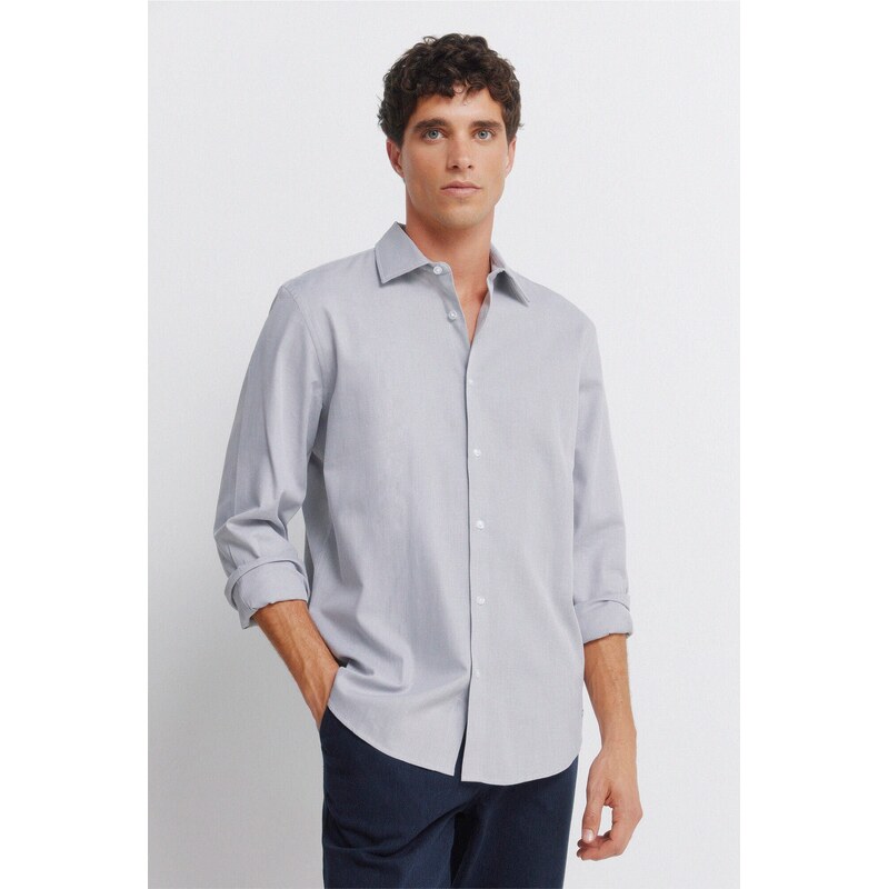 SPRINGFIELD Pánska easy-care štruktúrovaná košeľa 68524978