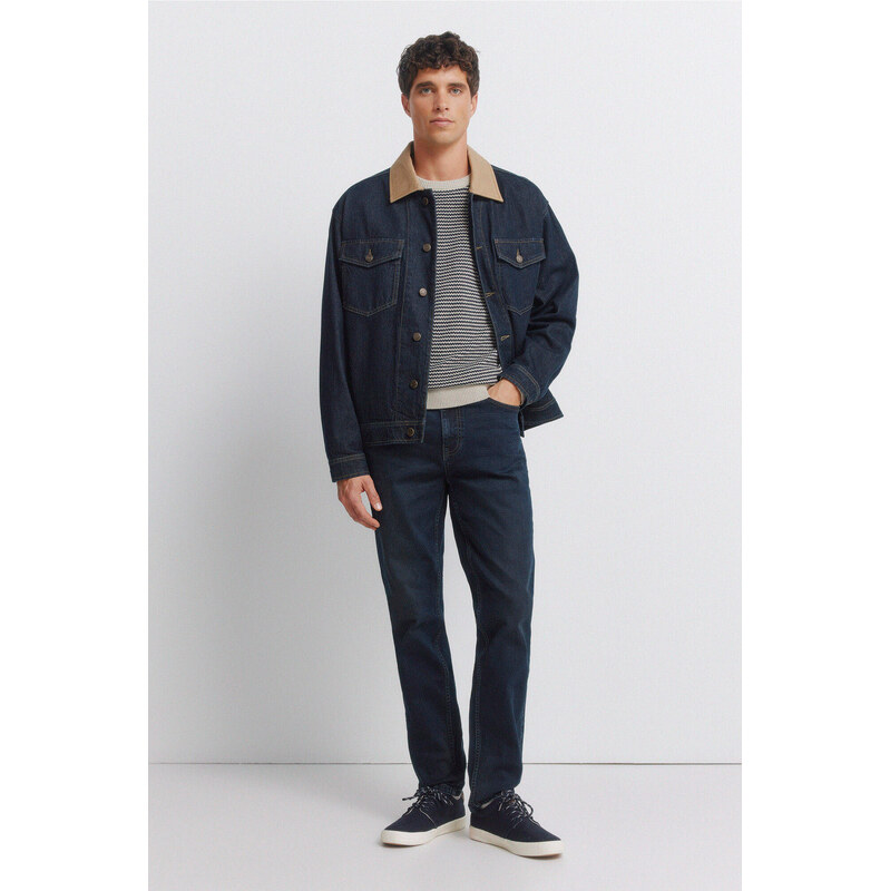 SPRINGFIELD Tmavomodré pánske Skinny Fit džínsy 68524977