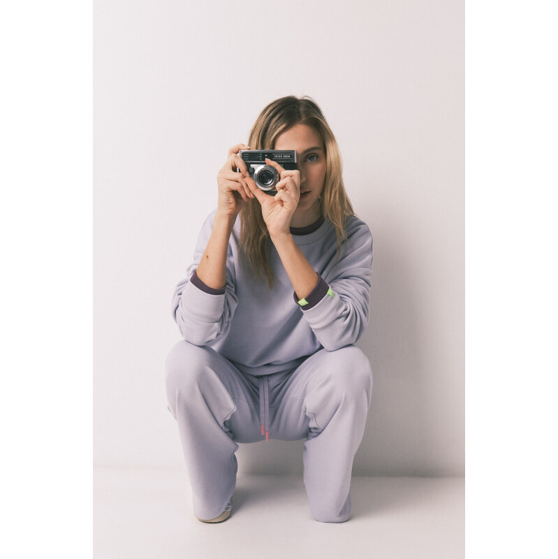 womensecret Široké fialové flísové nohavice 68525116