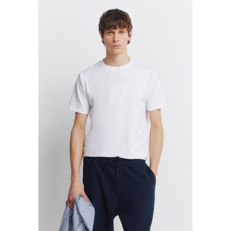 SPRINGFIELD Pánske Slim Fit tričko z materiálu Lycra 68525209