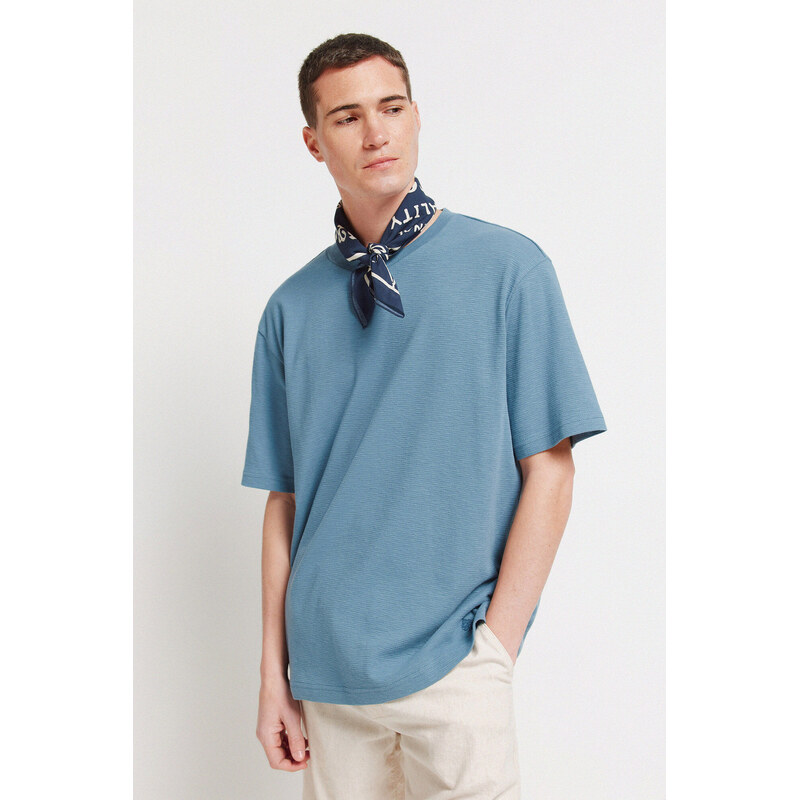 SPRINGFIELD Pánske textúrované tričko 68525217