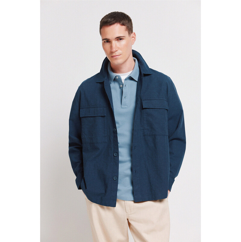 SPRINGFIELD Pánska ľanová košeľa 68525228