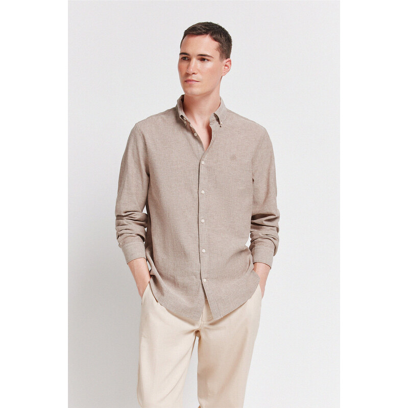 SPRINGFIELD Pánska ľanová košeľa 68525220