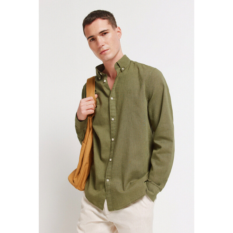 SPRINGFIELD Pánska ľanová košeľa 68525222