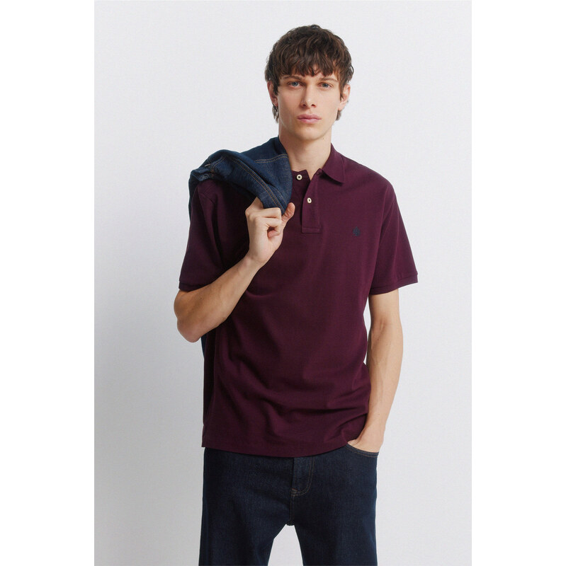 SPRINGFIELD Pánske Regular Fit polo tričko s logom 68525236