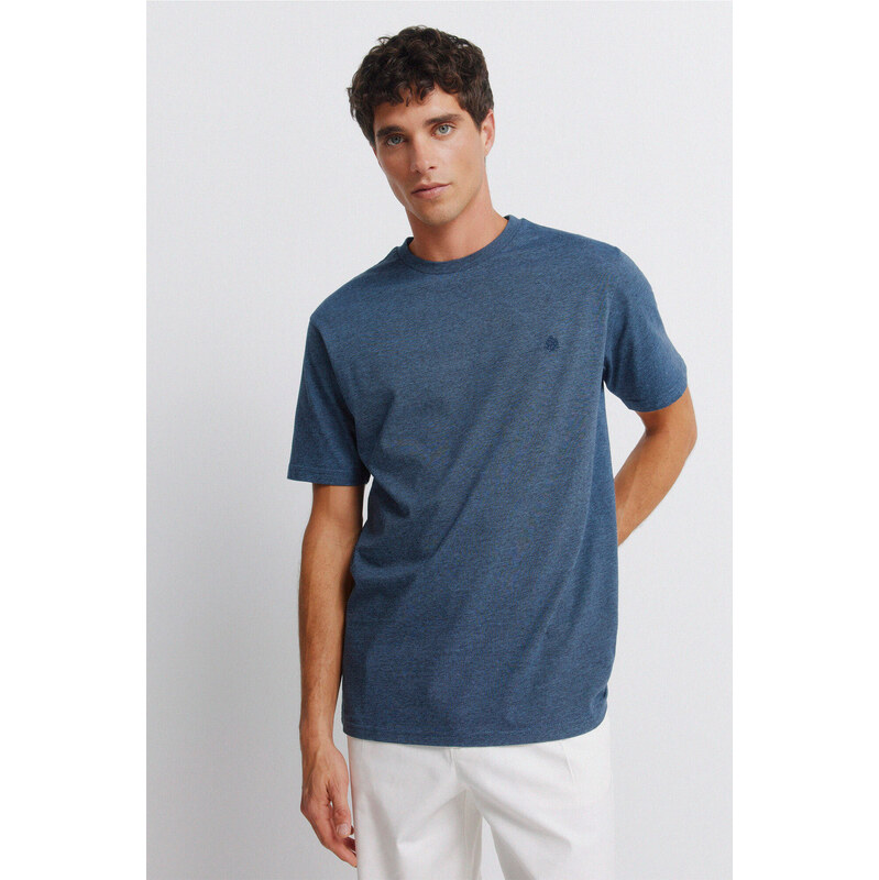 SPRINGFIELD Pánske tričko s motívom mikropruhov 68525243