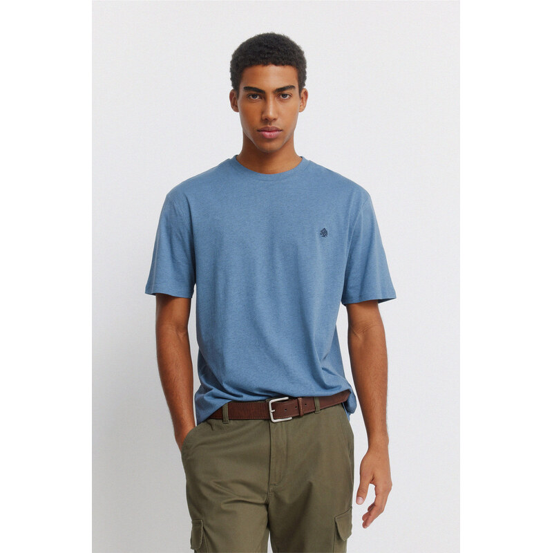 SPRINGFIELD Pánske tričko z viskózy 68525241