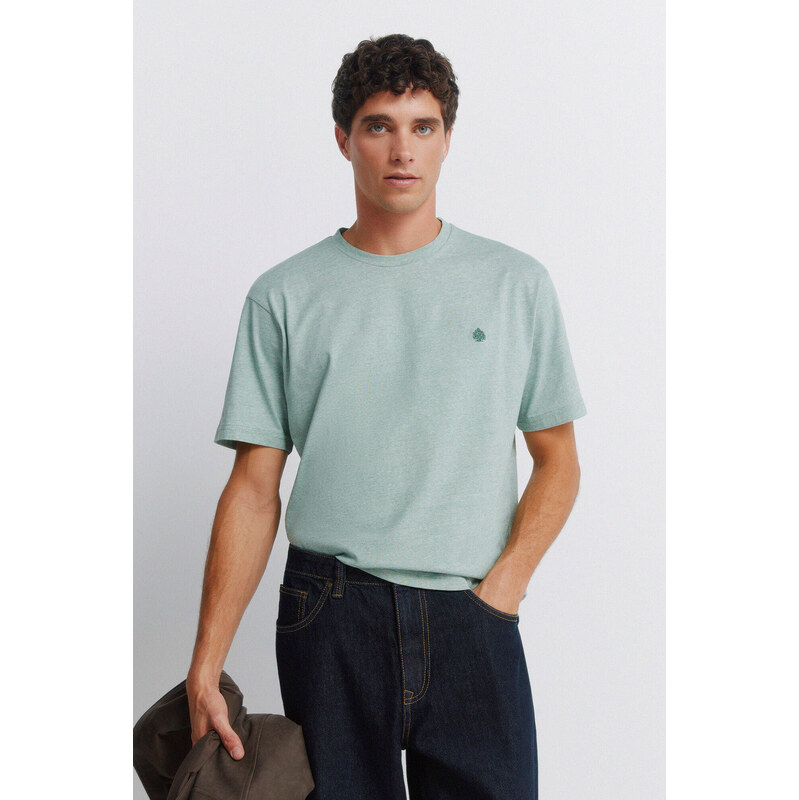 SPRINGFIELD Pánske tričko s motívom mikropruhov 68525244