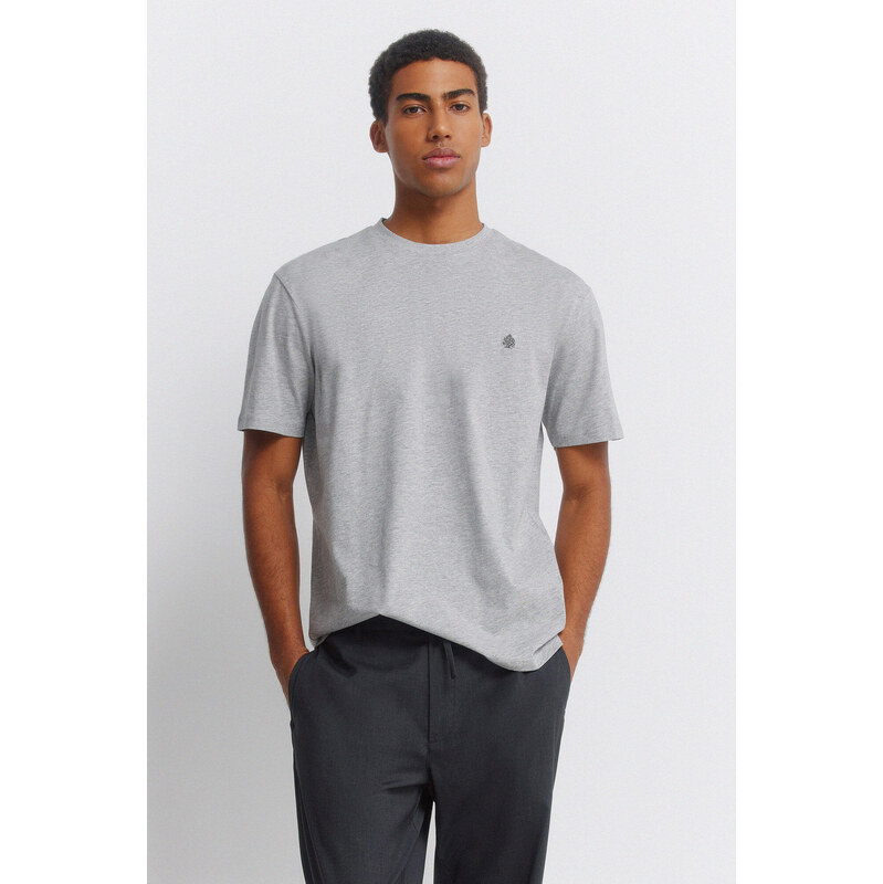 SPRINGFIELD Pánske tričko z viskózy 68525242