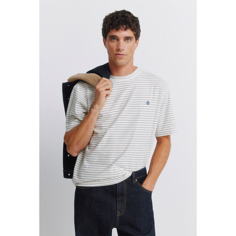 SPRINGFIELD Pánske pruhované tričko 68525245