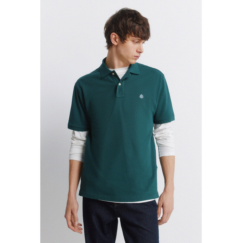 SPRINGFIELD Pánske Regular Fit polo tričko s logom 68525233