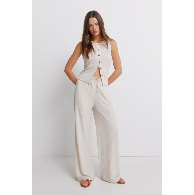 SPRINGFIELD Dámske široké nohavice 68525353