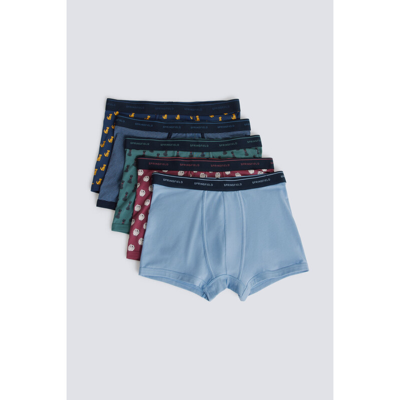 SPRINGFIELD 3-balenie vzorovaných bavlnených boxeriek 68525368