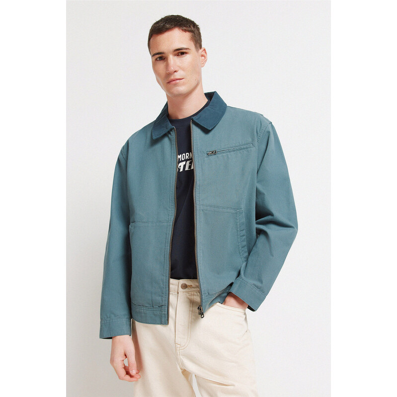 SPRINGFIELD Pánska bavlnená bunda so spraným efektom 68525382