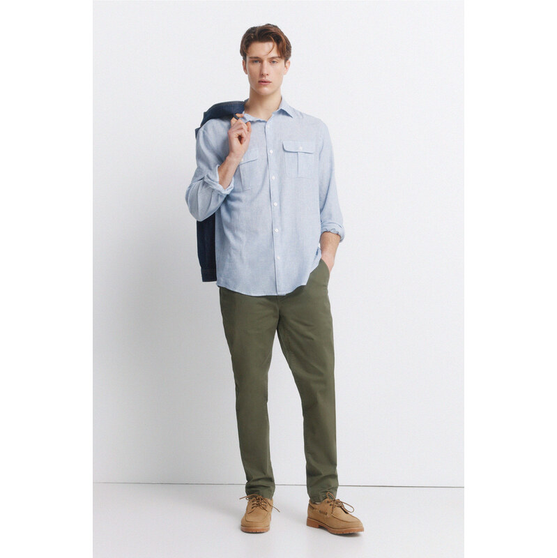 SPRINGFIELD Pánske Skinny Fit Chinos nohavice 68525390
