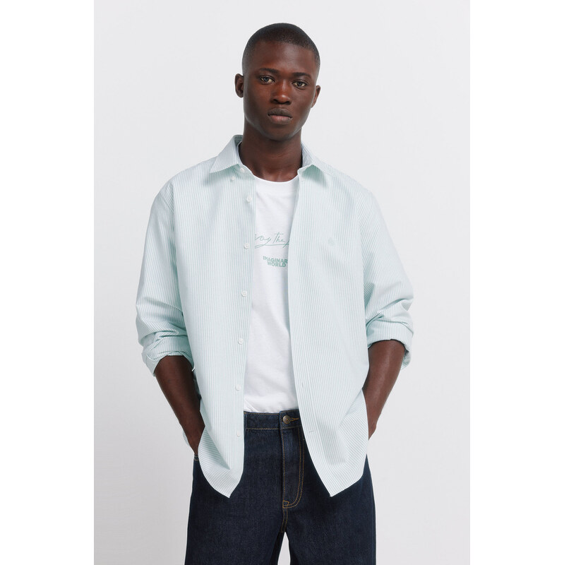 SPRINGFIELD Pánska pruhovaná Oxford košeľa 68525413