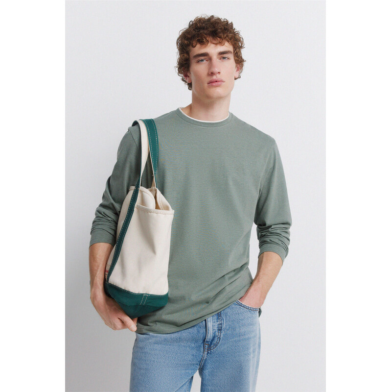 SPRINGFIELD Pánske tričko s dlhým rukávom 68525401