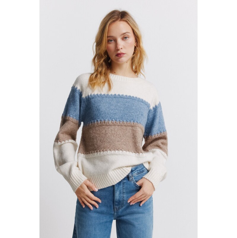 SPRINGFIELD Dámsky pruhovaný sveter 68525416