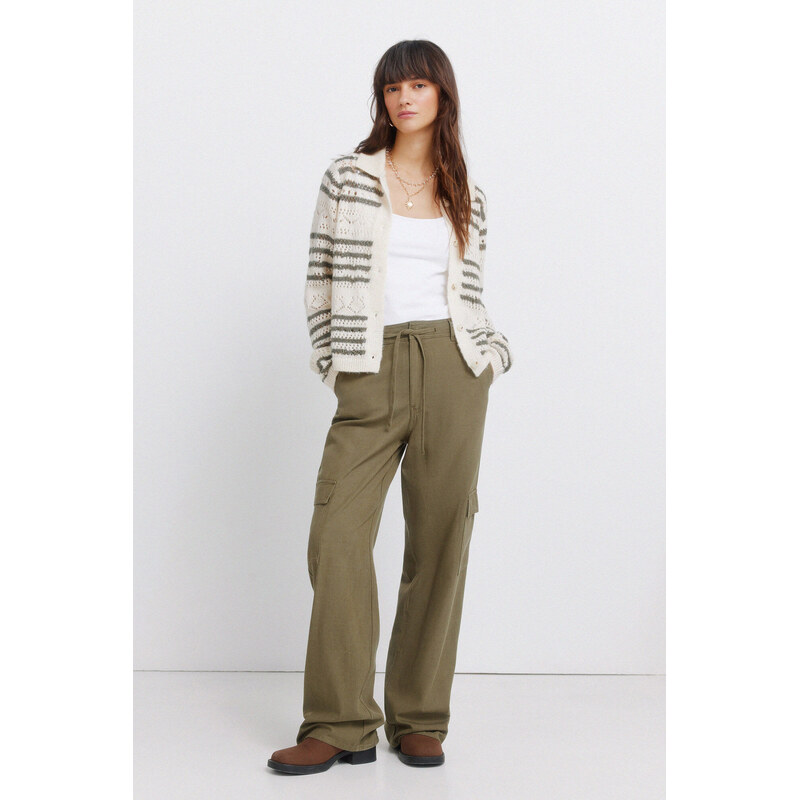 SPRINGFIELD Dámske bavlnené Cargo nohavice 68525496