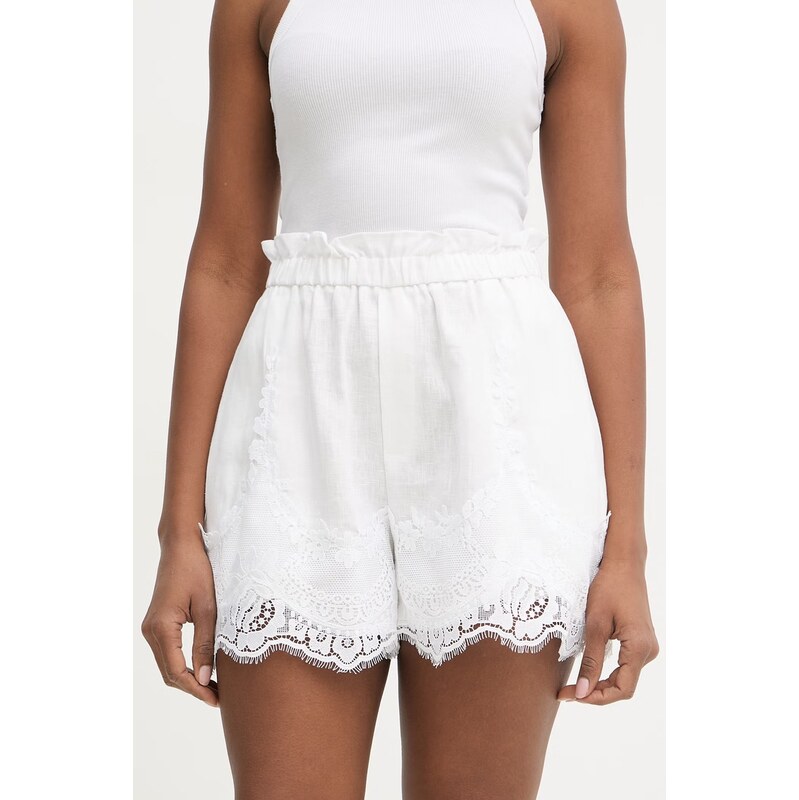 Twinset šortky dámske ľanové 68528016