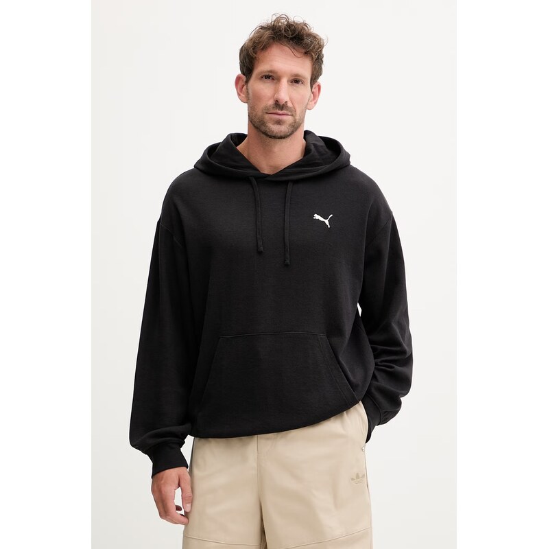 Puma mikina s kapucňou pánska s bavlnou Essentials Elevated 68528149