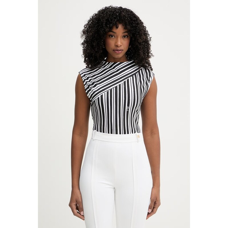 Karl Lagerfeld dámsky top bavlnený s elastanom 68530384