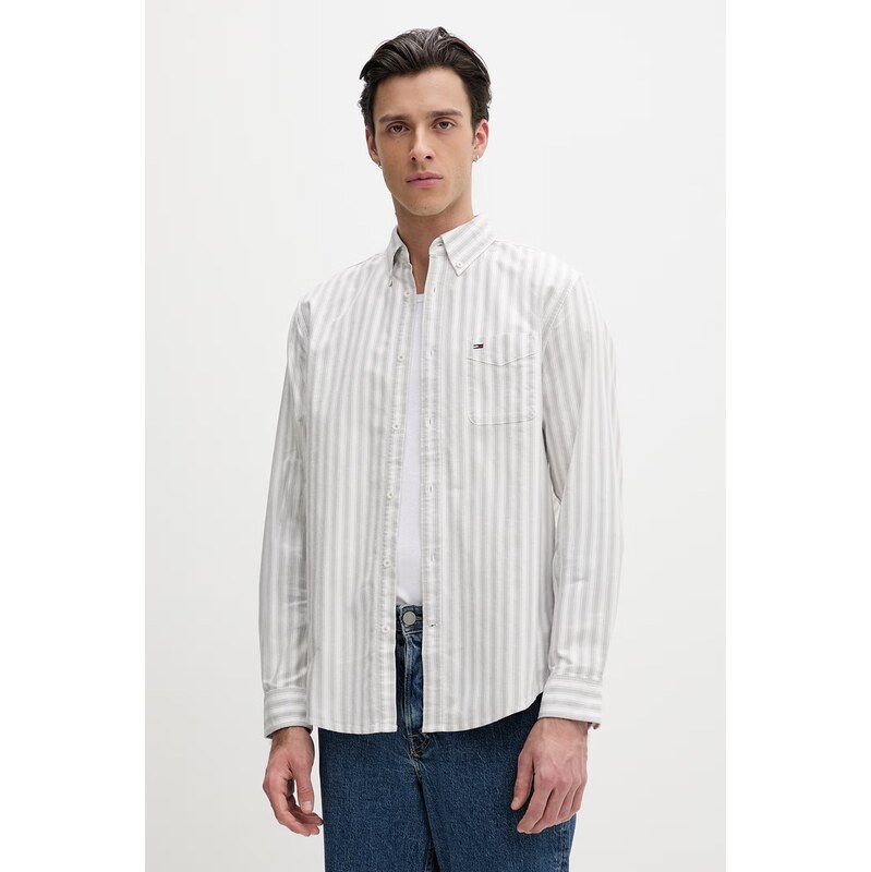 Tommy Jeans košeľa pánska bavlnená 68528120