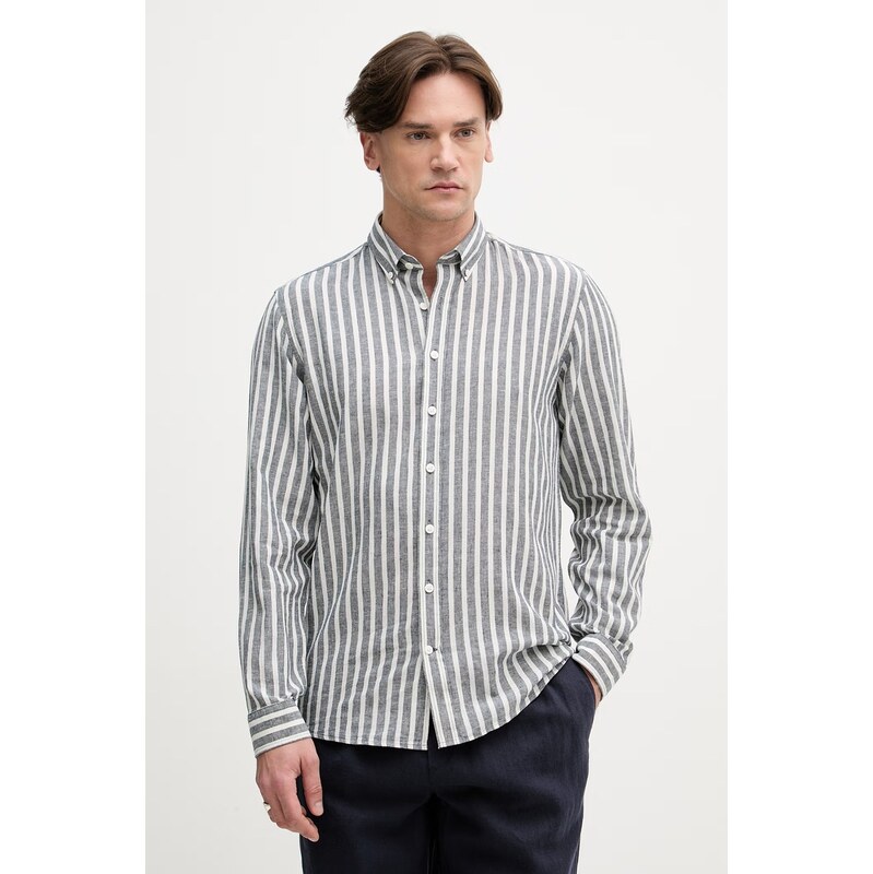 Lindbergh pánska košeľa s ľanom 68528275