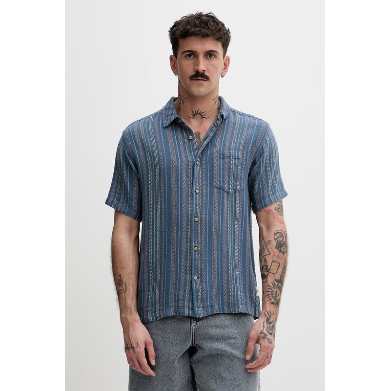 Hurley pánska košeľa s prímesou ľanu 68528306
